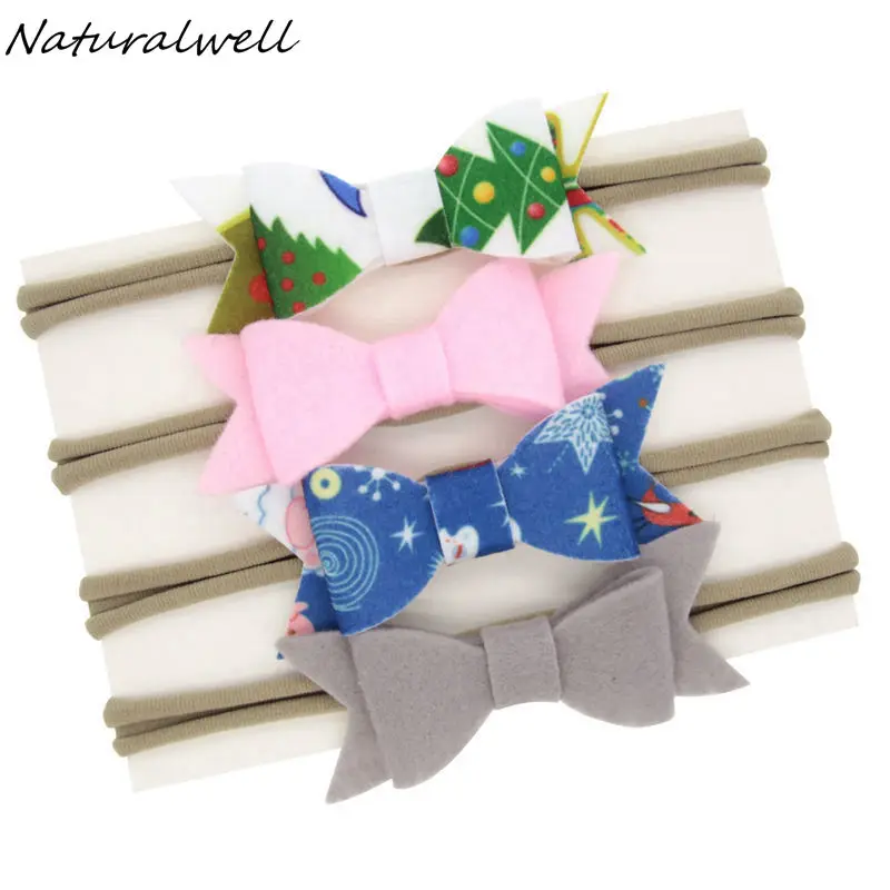 Naturalwell New Christmas Bow Felt Hair Bow Baby Nylon Headband Set Infant Hair Bows Newborns Shower Gift Photo Prop HB201S
Naturalwell New Christmas Bow Felt Hair Bow Baby Nylon Headband Set Infant Hair Bows Newborns Shower Gift Photo Prop HB201S