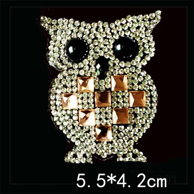 2pc/lot Owl Pointback hot fix rhinestone transfer motifs transfer on design for shirt dress coat
2pc/lot Owl Pointback hot fix rhinestone transfer motifs transfer on design for shirt dress coat