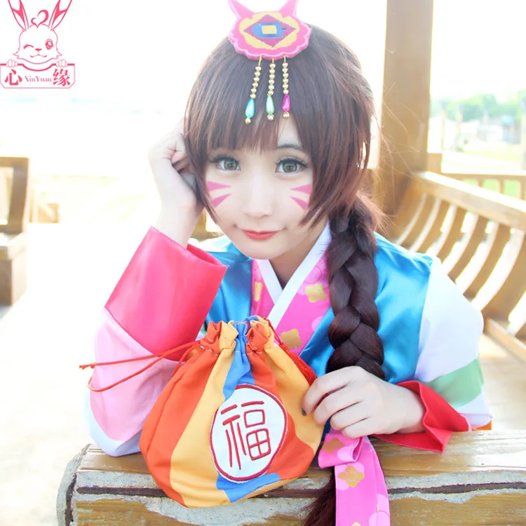 2017 Hot Game OW DVA New Year's Skin Hanbok Cosplay Costume Full Set S-XL Size For Halloween Carnival New In Stock
2017 Hot Game OW DVA New Year's Skin Hanbok Cosplay Costume Full Set S-XL Size For Halloween Carnival New In Stock