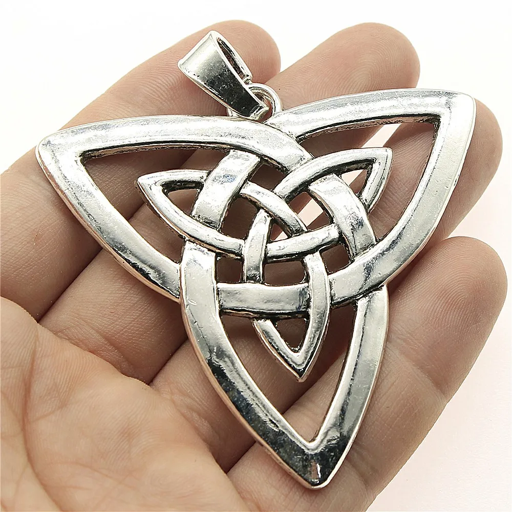 WYSIWYG 1pcs 65x68mm Big Double Triquetra Amulet Charm Jewelry Making Triquetra Charms Charm Triquetra Symbol
WYSIWYG 1pcs 65x68mm Big Double Triquetra Amulet Charm Jewelry Making Triquetra Charms Charm Triquetra Symbol