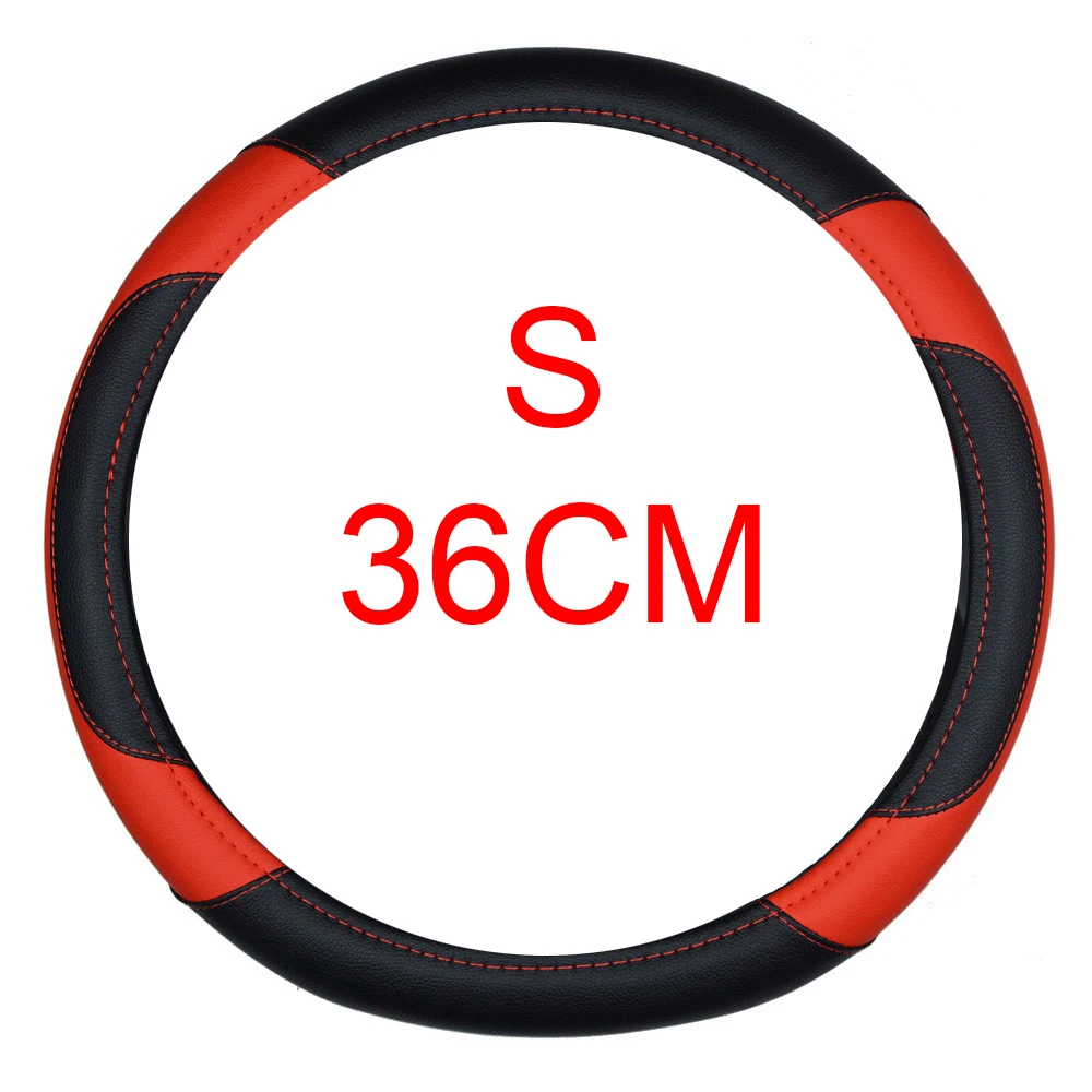 DERMAY 36cm Red Black Steering Wheel Cover PU Leather Size S for Honda Civic Ciimo Jade SUZUKI Alto LINGYANG NISSAN Juke etc.
DERMAY 36cm Red Black Steering Wheel Cover PU Leather Size S for Honda Civic Ciimo Jade SUZUKI Alto LINGYANG NISSAN Juke etc.