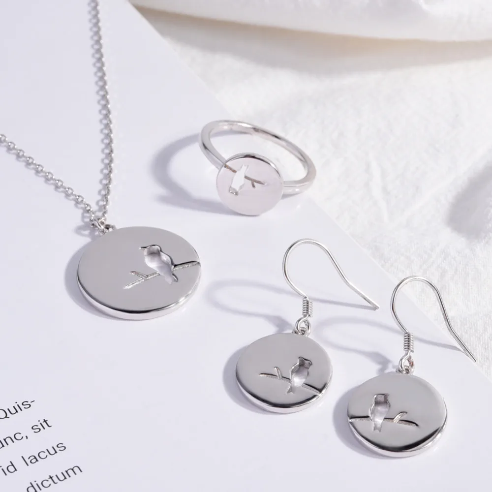 TGNEL 100% S925 Sterling Silver Jewelry Set Drop Earrings Rings Pendants Creative Animal Bird Design Fine Jewelry for Women
TGNEL 100% S925 Sterling Silver Jewelry Set Drop Earrings Rings Pendants Creative Animal Bird Design Fine Jewelry for Women