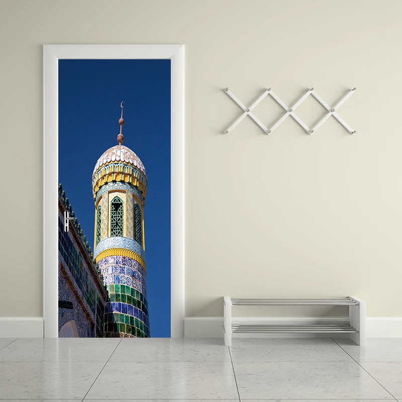 77*200cm Wonderful Muslims Architecture Tower Tip of Mosque Oil Paintting Wall Sticker Wallpaper Door Stickers Home Decor
77*200cm Wonderful Muslims Architecture Tower Tip of Mosque Oil Paintting Wall Sticker Wallpaper Door Stickers Home Decor