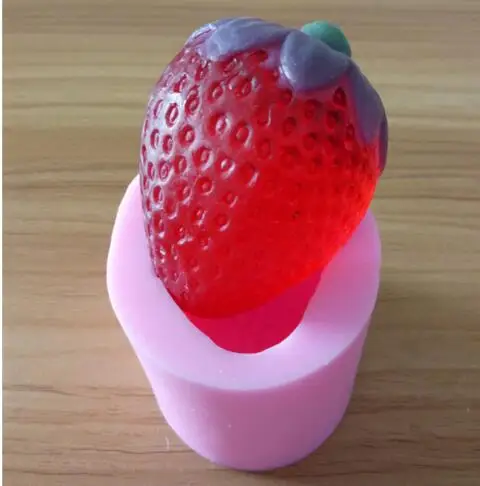 DIY strawberry fruit Food-grade handmade silicone soap cake decoration candle mold
DIY strawberry fruit Food-grade handmade silicone soap cake decoration candle mold