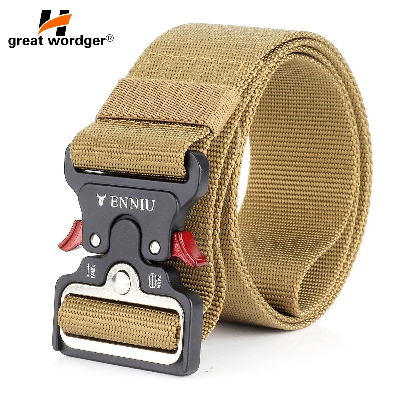 Brand Tactical Sport Belt with Metal Buckle Army Military Adjustable Outdoor Quick Release Hunting Training Nylon Belt Waistband
Brand Tactical Sport Belt with Metal Buckle Army Military Adjustable Outdoor Quick Release Hunting Training Nylon Belt Waistband
