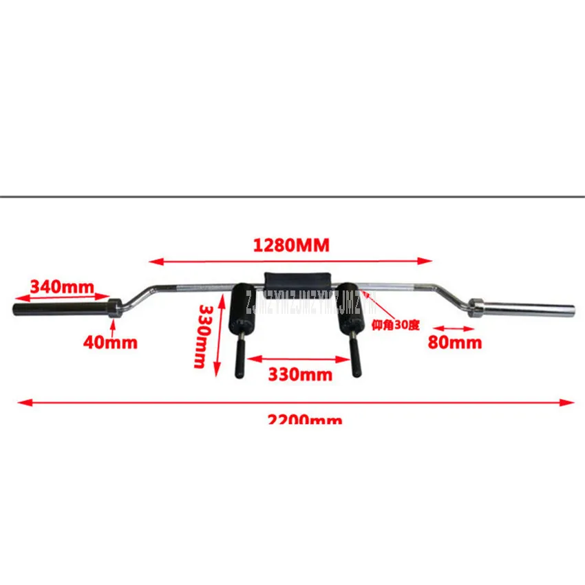 2 м большая штанга для фитнеса Сгибаемая сверхпрочная пена Олимпийских