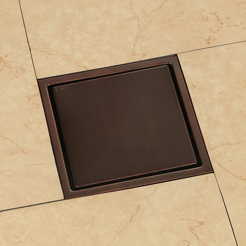 Antique 304 solid stainless steel 150 x 150mm square anti-odor floor drain bathroom invisible Red bronze shower drain--
Antique 304 solid stainless steel 150 x 150mm square anti-odor floor drain bathroom invisible Red bronze shower drain--