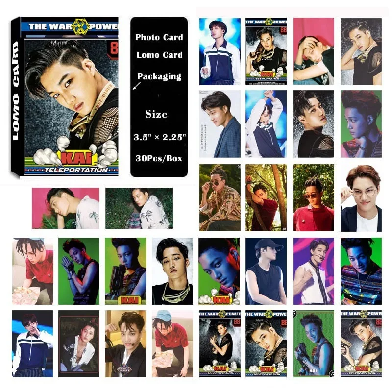 Альбом KPOP EXO KAI самодельная бумага ЛОМО карта фото постер HD Фотокарта фанаты