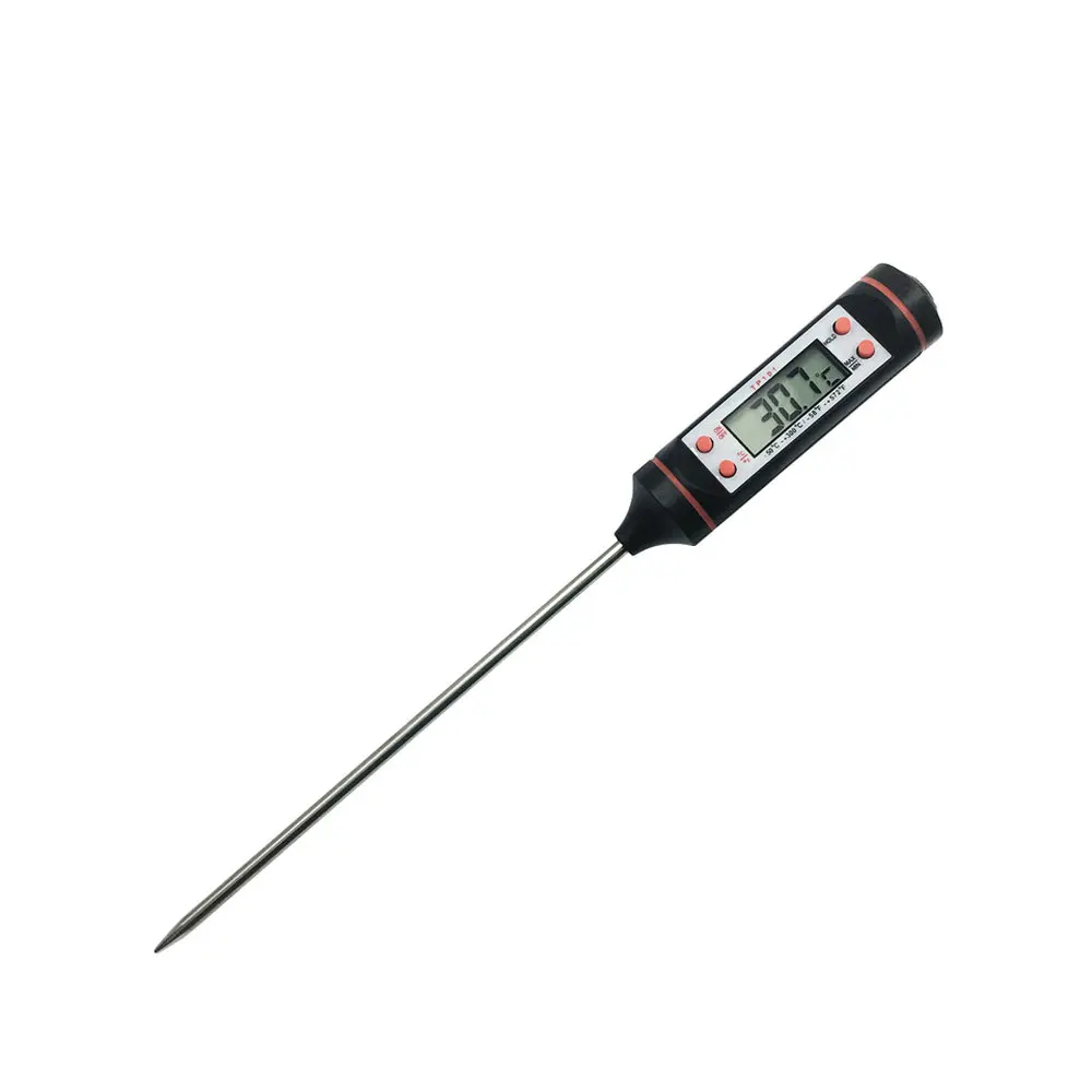 Digital Probe Meat Thermometer Kitchen Cooking BBQ Food Stainless Steel Foldable Turkey Milk | Инструменты