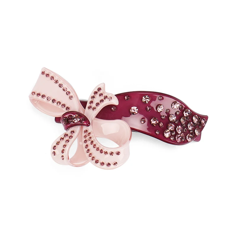 Fashion Twisted Bow Hair Clips Environmental Acrylic Butterfly Barrettes Women Accessories | Украшения и аксессуары
