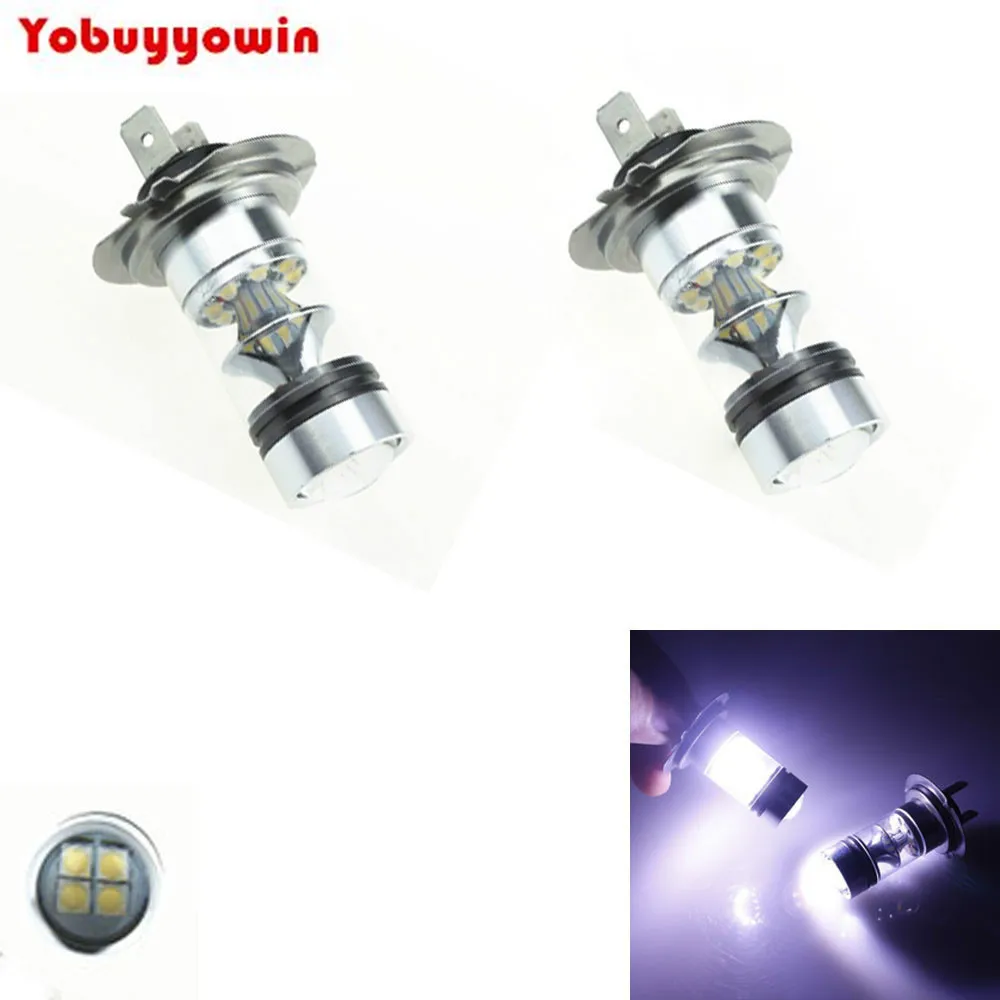Newest 2x H7 6000K 100W LED 20-SMD Cree Chips Projector Fog Driving DRL Light Bulbs White
Newest 2x H7 6000K 100W LED 20-SMD Cree Chips Projector Fog Driving DRL Light Bulbs White