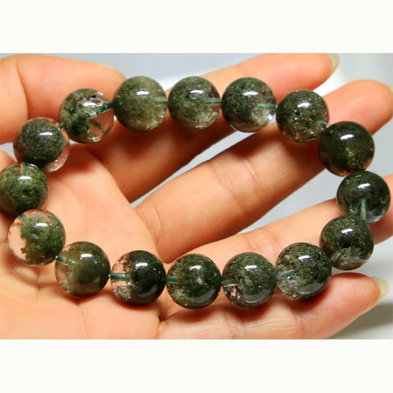 Wholesale Natural High Quality Clear Genuine Cornucopia Green Phantom Quartz Men's Stretch Bracelet Round Beads 13mm
Wholesale Natural High Quality Clear Genuine Cornucopia Green Phantom Quartz Men's Stretch Bracelet Round Beads 13mm