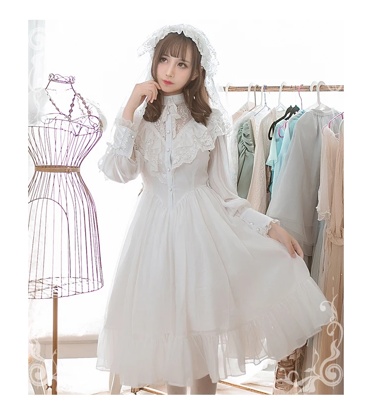 2017 new original lolita dress embroidery lace spring chiffon sweet retro court Lolita dress
2017 new original lolita dress embroidery lace spring chiffon sweet retro court Lolita dress