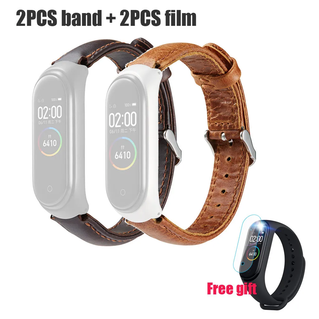 OMESHIN для Xiaomi Mi Band 4 новинка 2019 двухкомпонентный ремешок часов металлический