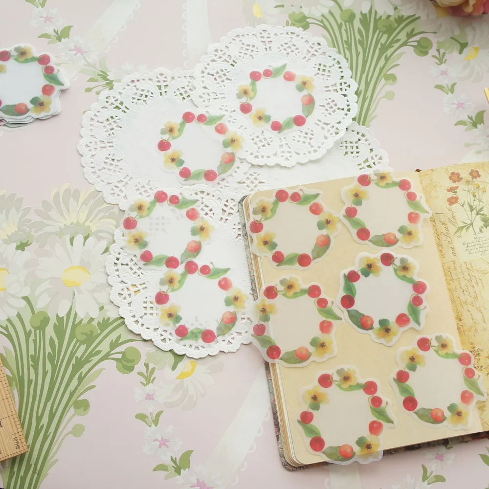 30pcs DIY Apple Wreath Design Translucent Paper As Creative Craft Paper Background Scrapbooking Use
30pcs DIY Apple Wreath Design Translucent Paper As Creative Craft Paper Background Scrapbooking Use