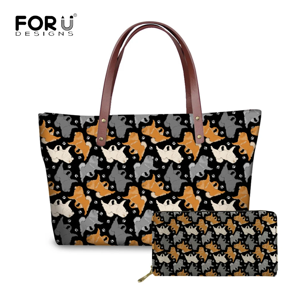 FORUDESIGNS Chow Dog Printing Handbags Women Bag Ladies Causal Totes with Leather Purse Large Capacity Shoulder Bags Sac A Main
FORUDESIGNS Chow Dog Printing Handbags Women Bag Ladies Causal Totes with Leather Purse Large Capacity Shoulder Bags Sac A Main