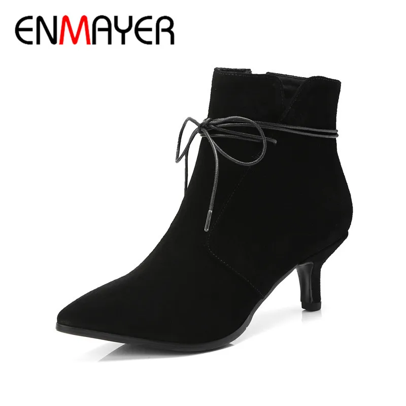 ENMAYER 2020 New Fashion Woamn's Winter Shoes High Quality Zip Ankle Boots Lady Party Wedding Sexy Shoes Pointed Toe Boots CY059
ENMAYER 2020 New Fashion Woamn's Winter Shoes High Quality Zip Ankle Boots Lady Party Wedding Sexy Shoes Pointed Toe Boots CY059