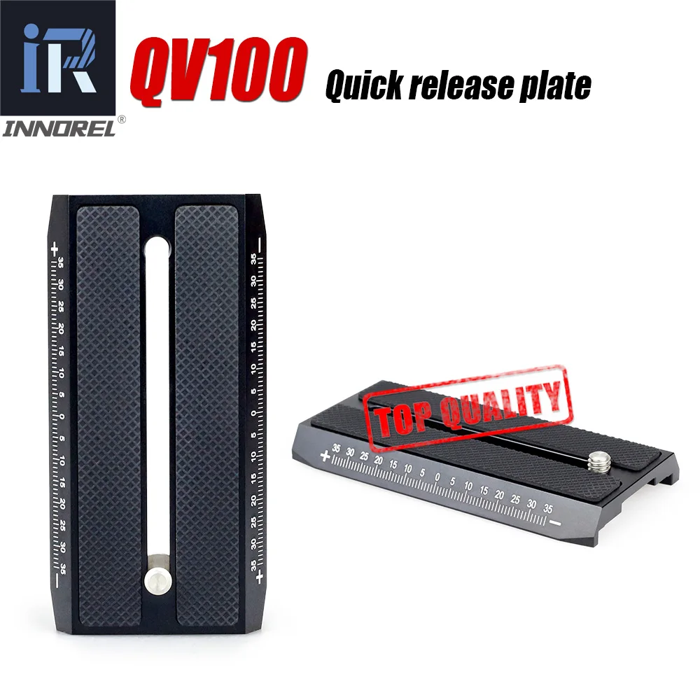 QV100 Sliding Quick Release Plate For Video Tripod Monopod Compatible with Manfrotto 501HDV 503HDV 701HDV MH055M0-Q5 501PL
QV100 Sliding Quick Release Plate For Video Tripod Monopod Compatible with Manfrotto 501HDV 503HDV 701HDV MH055M0-Q5 501PL