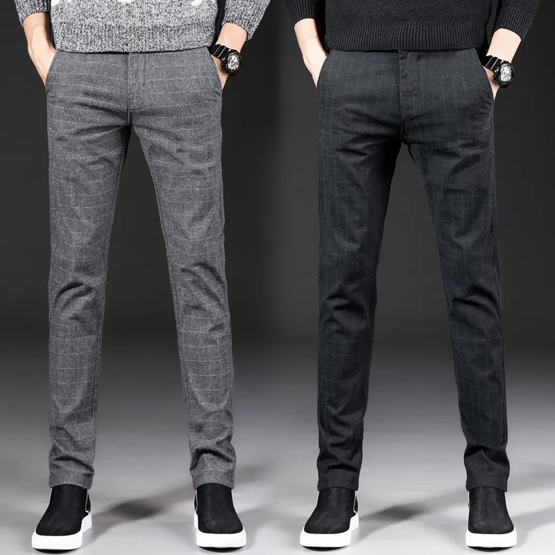 Plus Size 40 Men Spring Summer Brand New Business Casual Pants Washed Cotton Solid Fashion Soft Trousers Clothing | Мужская одежда