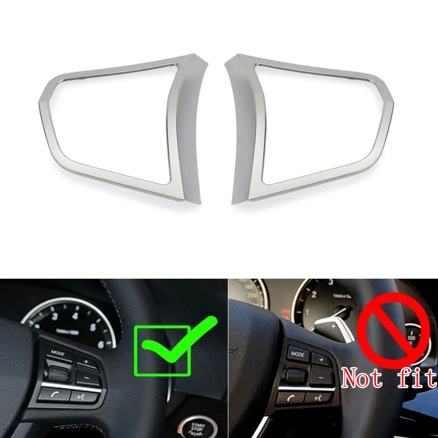 2pcs Car Silver Steering Wheel Button Cover Trim Frame Decoration For BMW 5 Series 525i 520i 2011-2014 Car Styling Accessories
2pcs Car Silver Steering Wheel Button Cover Trim Frame Decoration For BMW 5 Series 525i 520i 2011-2014 Car Styling Accessories