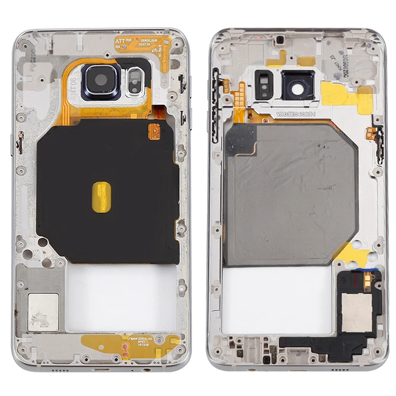

30pcs/lot DHL For Samsung Galaxy S6 G920 G920F Middle Frame Bezel Housing Chassis with Back Camera Glass Lens Cover