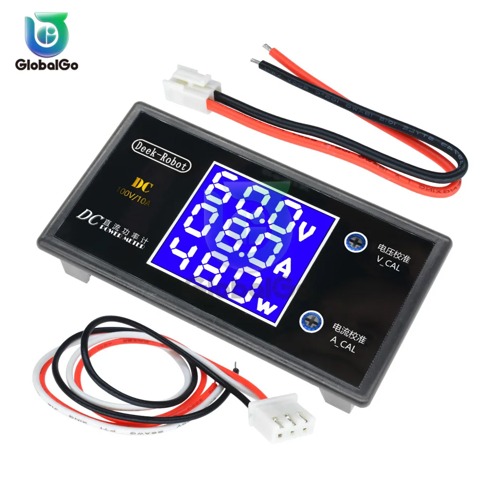 DC 100V 50V 0-10A 0-5A LCD Digital Voltmeter Ammeter Wattmeter Home Car Voltage Volt Current Power Tester Meter Detector
DC 100V 50V 0-10A 0-5A LCD Digital Voltmeter Ammeter Wattmeter Home Car Voltage Volt Current Power Tester Meter Detector