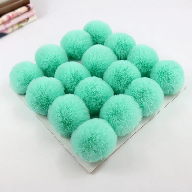 2 шт DIY красивый маленький помпон мех 6 см Искусственный Рекс помпоны для шапок