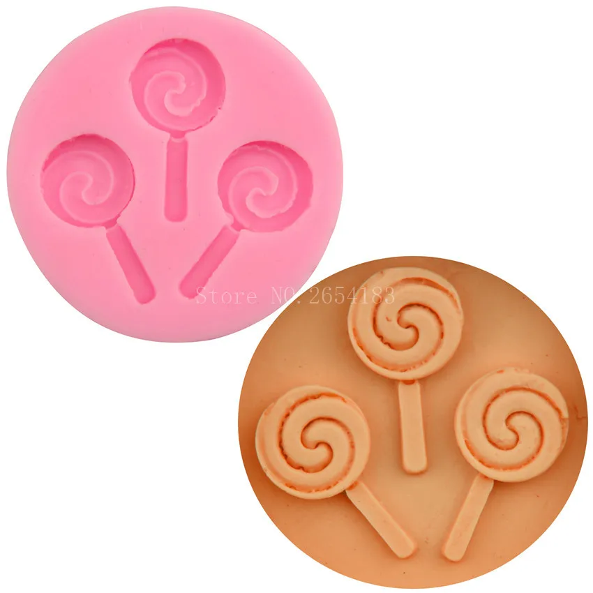 3hold Lollipop shape Fondant Soap 3D Cake Silicone Mold Cupcake Jelly Candy Chocolate Decoration Baking Tool Moulds FQ2840
3hold Lollipop shape Fondant Soap 3D Cake Silicone Mold Cupcake Jelly Candy Chocolate Decoration Baking Tool Moulds FQ2840