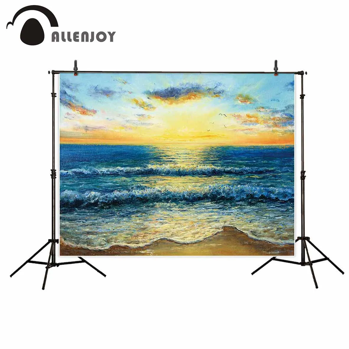 Allenjoy фон для фотосъемки Лето море пляж небо живопись Фотофон фото реквизит