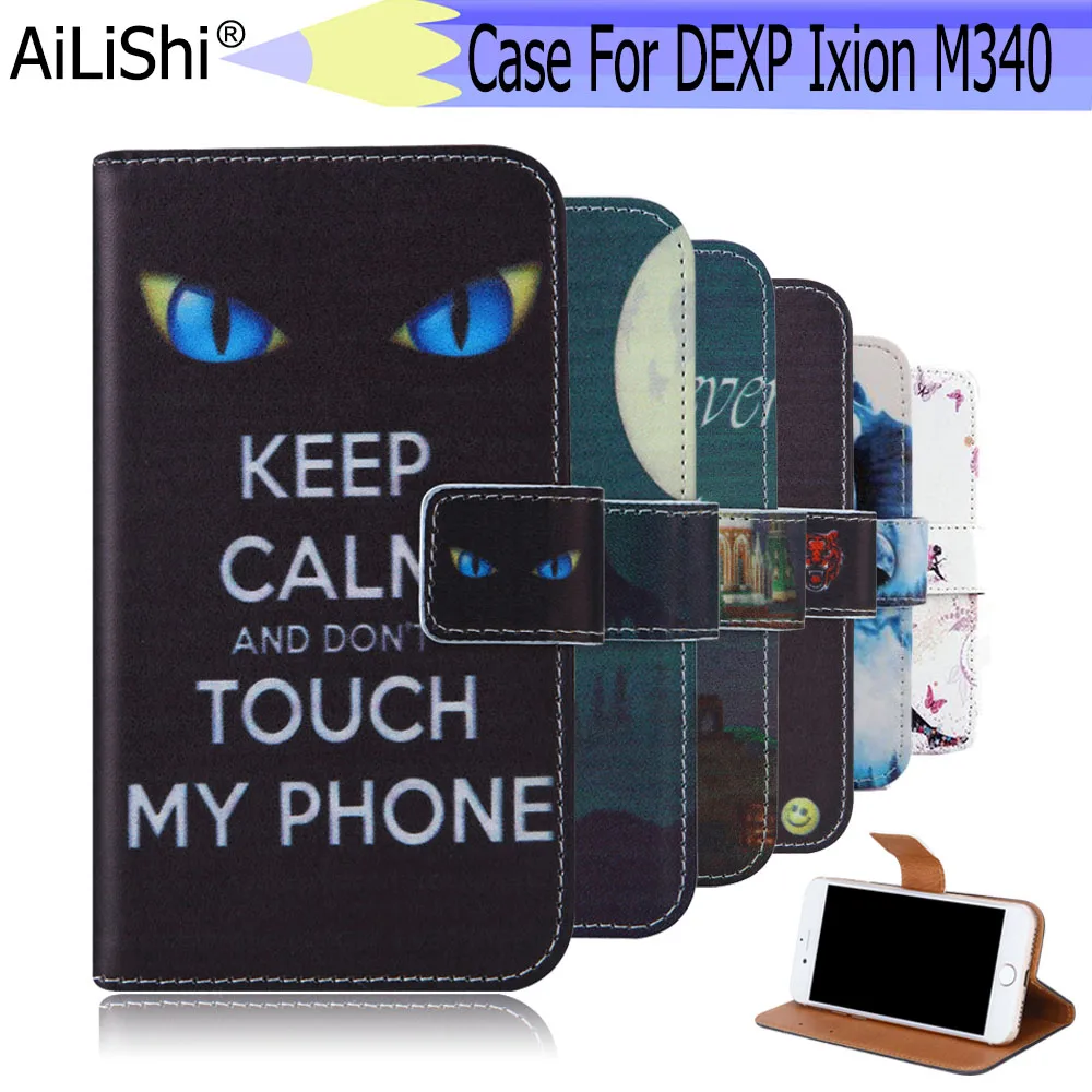 Чехол AiLiShi для DEXP Ixion M340 эксклюзивный чехол телефона кожаный раскладной держатель