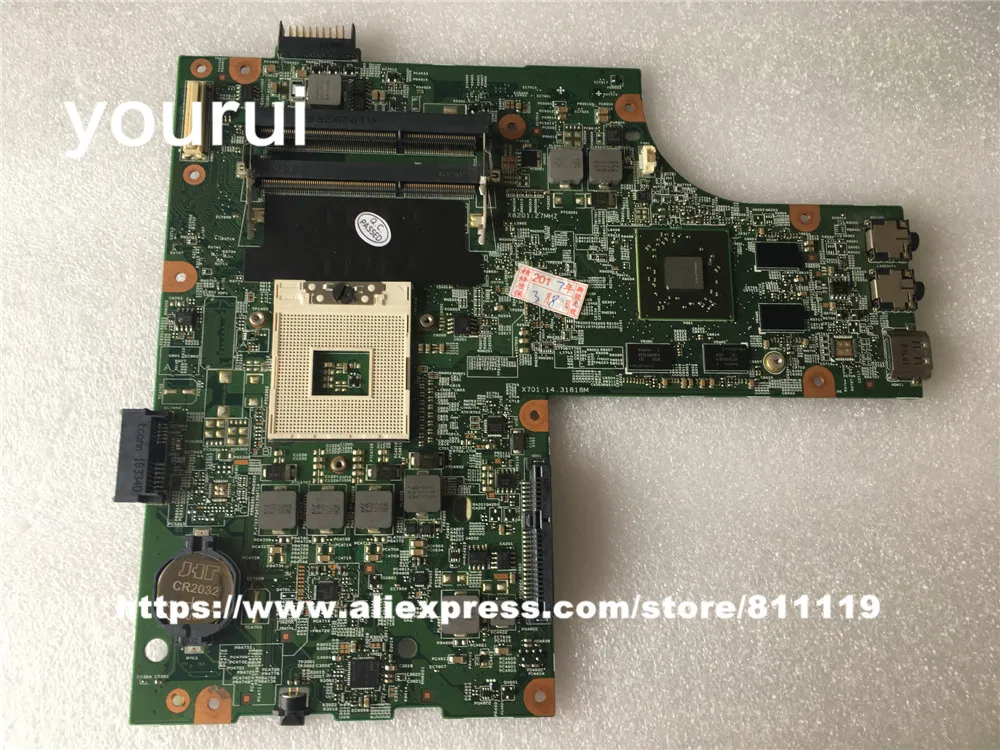 yourui For dell inspiron n5010 motherboard 52F31 052F31 CN-052F31 For N5010 mainboard DDR3 8 Video Memory Fully tested
yourui For dell inspiron n5010 motherboard 52F31 052F31 CN-052F31 For N5010 mainboard DDR3 8 Video Memory Fully tested