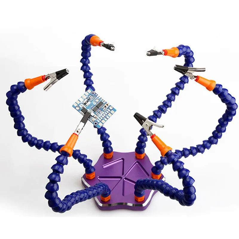Helping Hands Third Hand Soldering Tool 6 Flexible Arms Six Arm Soldering Station With Swiveling Alligator Clip for RC Drone
Helping Hands Third Hand Soldering Tool 6 Flexible Arms Six Arm Soldering Station With Swiveling Alligator Clip for RC Drone