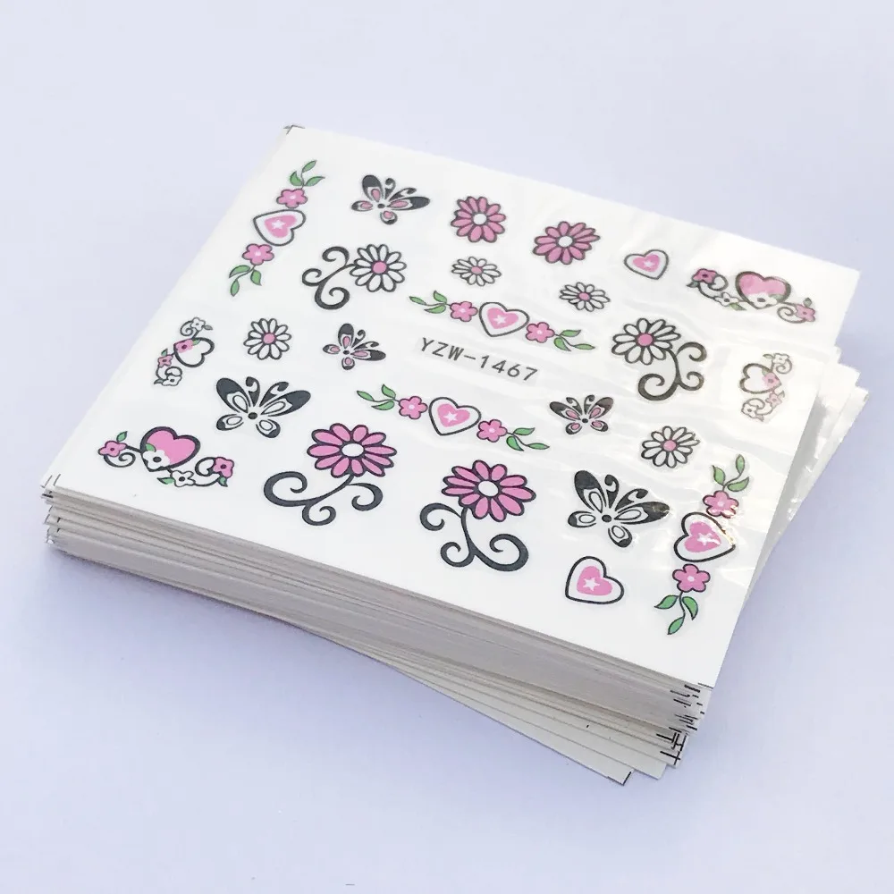 FWC 50 Sheets Nail Art Water Transfer Stickers Mixed Decals Cartoon Flower Pattern Nail Tips Decals Manicure Nails Tattoos
FWC 50 Sheets Nail Art Water Transfer Stickers Mixed Decals Cartoon Flower Pattern Nail Tips Decals Manicure Nails Tattoos