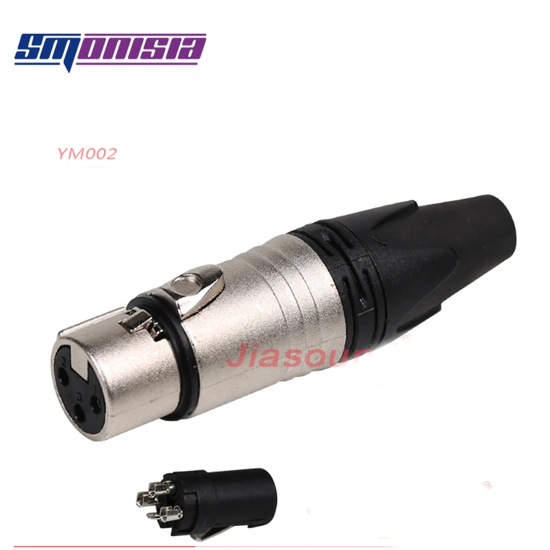 Smonisia 50pcs XLR Female Plug 3Pins Welding Audio Microphone Amplifier Balanced Connector
Smonisia 50pcs XLR Female Plug 3Pins Welding Audio Microphone Amplifier Balanced Connector
