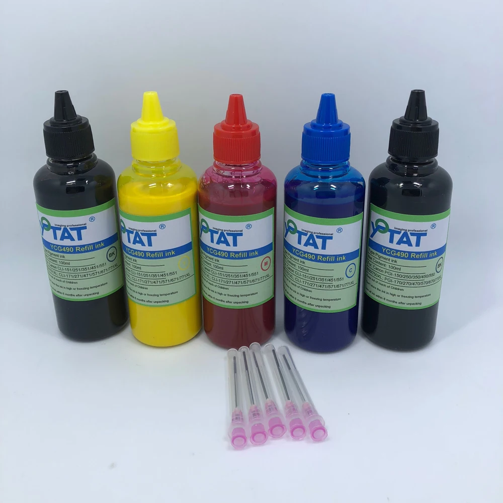 YOTAT 5*100ml C/M/Y/K/PBK PIGMENT Ink For CANON PGI-150 PGI-250 PGI-450 PGI-550 PGI-650 PGI-270 PGI-470 PGI-570 PGI-670
YOTAT 5*100ml C/M/Y/K/PBK PIGMENT Ink For CANON PGI-150 PGI-250 PGI-450 PGI-550 PGI-650 PGI-270 PGI-470 PGI-570 PGI-670