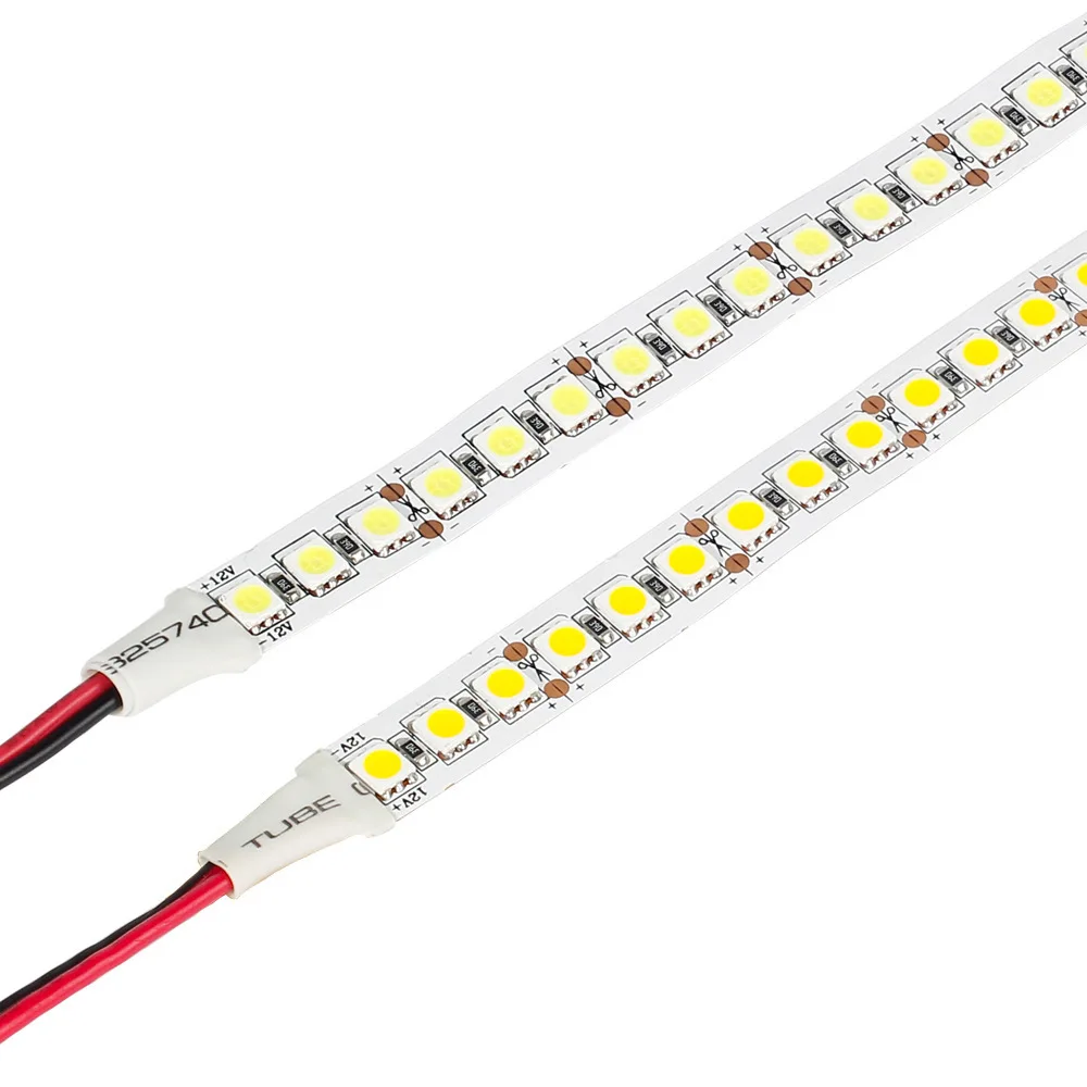 

5M 600LEDs single row 120led/M 5050 LED Strip Light;non-waterproof;IP33;white pcb;DC12V input;144W