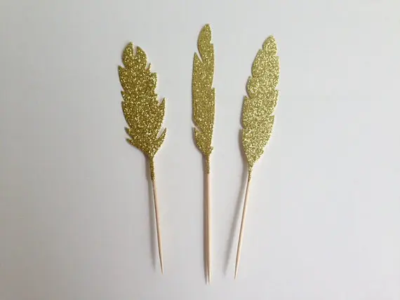 GLITTER Feathers Cupcake Toppers birthday country Wedding Bridal baby Shower Engagement Party Bachelorette food picks
GLITTER Feathers Cupcake Toppers birthday country Wedding Bridal baby Shower Engagement Party Bachelorette food picks