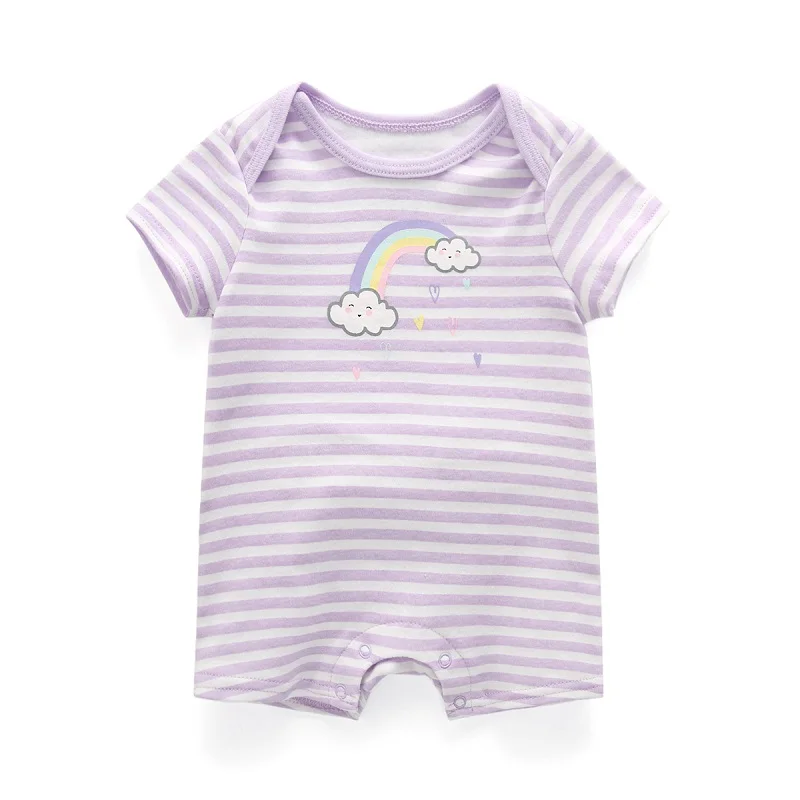 Одежда для новорожденных 2 шт. комбинезон девочек 100% хлопок с коротким рукавом