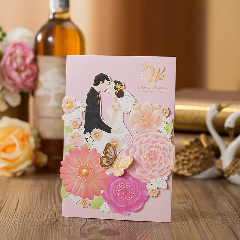 50pcs Laser Cut Wedding Invitations Card Bride and Groom Greeting Card Envelope Print Customize Wedding Event Party Supplies
50pcs Laser Cut Wedding Invitations Card Bride and Groom Greeting Card Envelope Print Customize Wedding Event Party Supplies