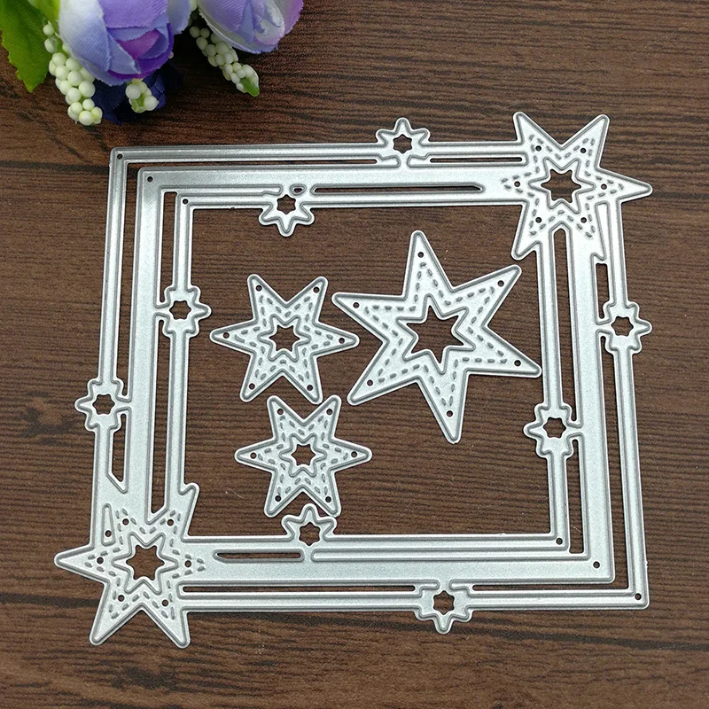 Star Frame Carbon steel Die Cutting Dies Scrapbooking Embossing Dies Cut Stencils DIY Decoration metal Paper Cards Template
Star Frame Carbon steel Die Cutting Dies Scrapbooking Embossing Dies Cut Stencils DIY Decoration metal Paper Cards Template