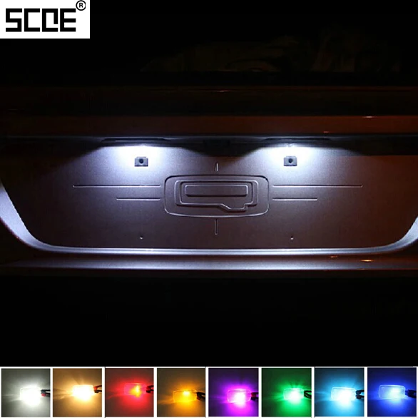 Для Peugeot Fluence ZE iON Partner Tepee/Van SCOE Новинка 2X6SMD 5050LED подсветка номерного знака источник