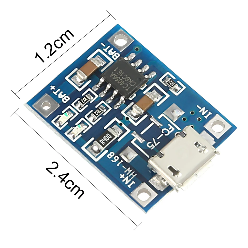 5 pcs Micro USB 5V 1A 18650 TP4056 Lithium Battery Charger Module Charging Board With Protection Dual Functions 1A Li-ion
5 pcs Micro USB 5V 1A 18650 TP4056 Lithium Battery Charger Module Charging Board With Protection Dual Functions 1A Li-ion