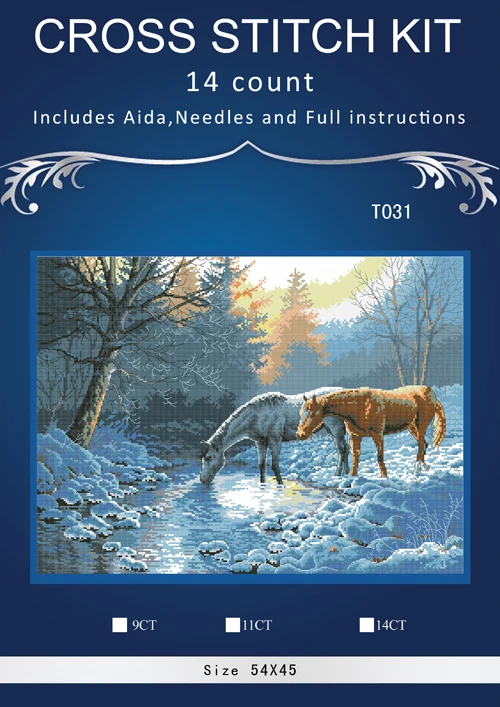 Horse In river snowing Stitch,DIY 14CT DMC Cross Stitch,Sets For Embroidery Kits,Poppy Flower Vase Counted Cross-Stitching
Horse In river snowing Stitch,DIY 14CT DMC Cross Stitch,Sets For Embroidery Kits,Poppy Flower Vase Counted Cross-Stitching