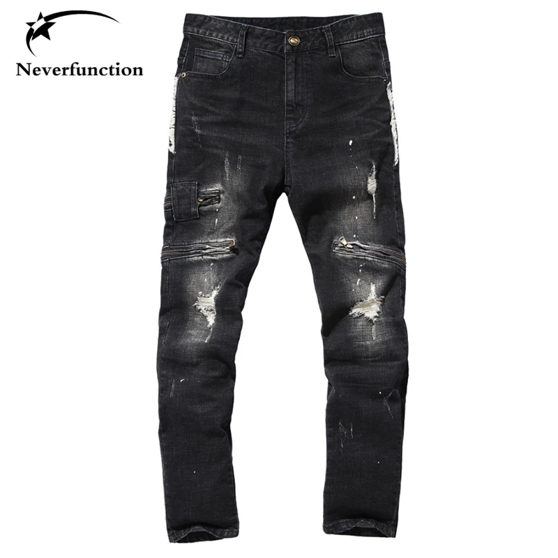 Men Skinny jeans 2017 Washed black slim male denim Joggers Biker jeans Homme hip hop Ripped Distressed Moto pants jeans for man
Men Skinny jeans 2017 Washed black slim male denim Joggers Biker jeans Homme hip hop Ripped Distressed Moto pants jeans for man