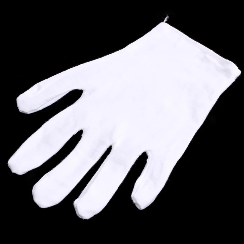 Перчатки из смешанного хлопка белого цвета для осмотра легкие ювелирные изделия