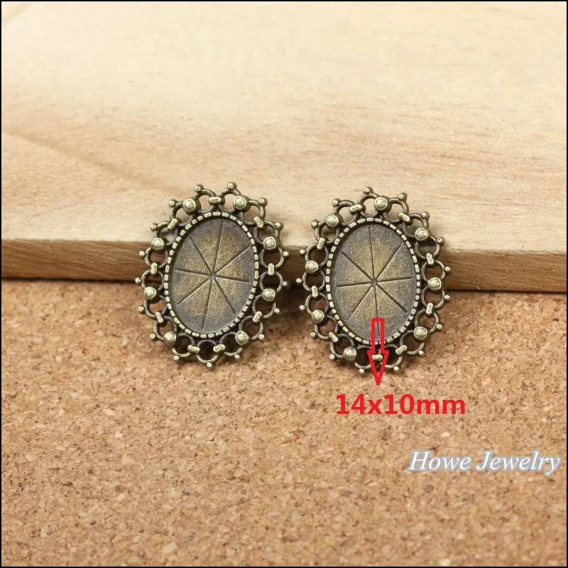 80pcs vintage oval Cameo/Cabochon frame charm antique bronze fit for fashion earrings and maxi Necklaces & Pendants 23*19mm
80pcs vintage oval Cameo/Cabochon frame charm antique bronze fit for fashion earrings and maxi Necklaces & Pendants 23*19mm