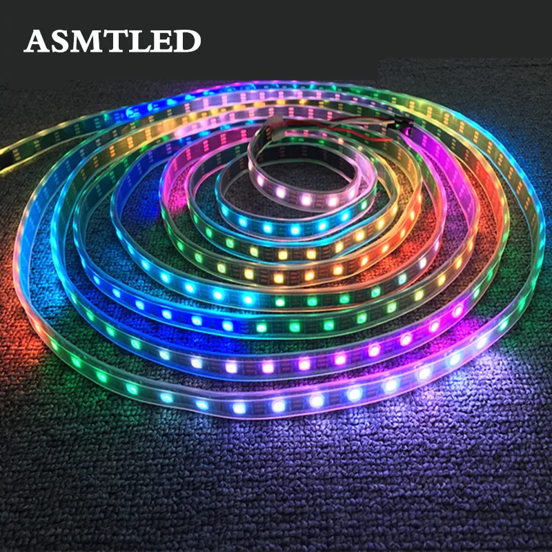 30/60/144 led/m Programmable Individual Addressable WS2812B LED Pixel Strip Light Built-in WS2812 IC 5050 RGB LED tape lamp DC5V
30/60/144 led/m Programmable Individual Addressable WS2812B LED Pixel Strip Light Built-in WS2812 IC 5050 RGB LED tape lamp DC5V