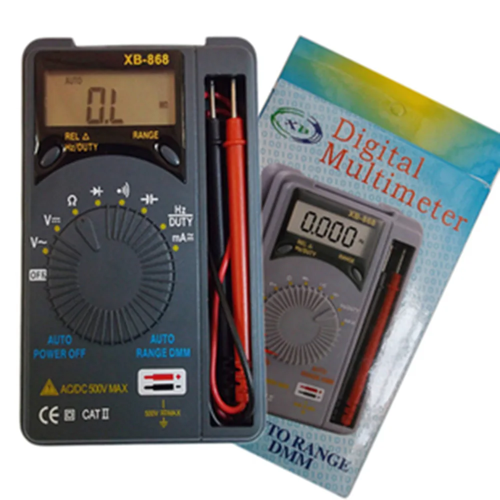 18PCS XB-866 Pocket LCD Digital Multimeter Voltmeter Ammeter DC AC Current Voltage Meter Tester
18PCS XB-866 Pocket LCD Digital Multimeter Voltmeter Ammeter DC AC Current Voltage Meter Tester