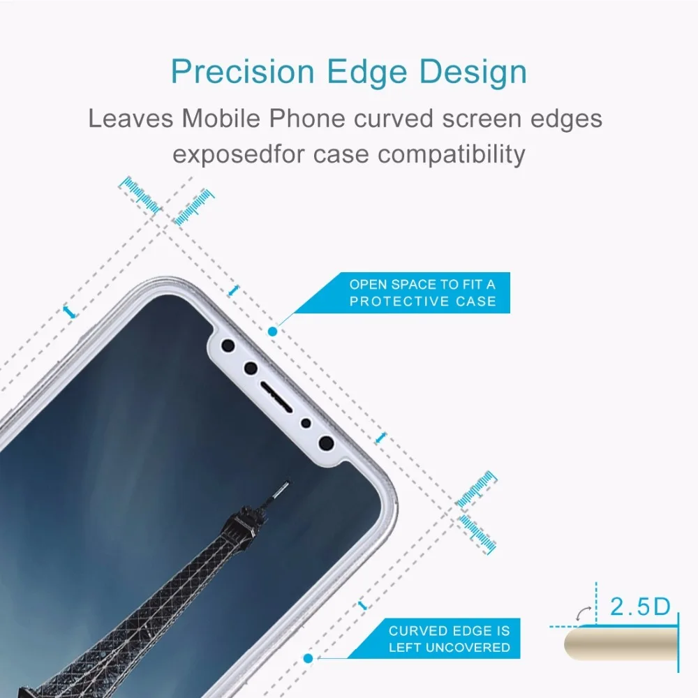 Для iPhone X / XR XS Max пленка для экрана 0 26 мм 9H 2.5D Взрывозащищенная из закаленного