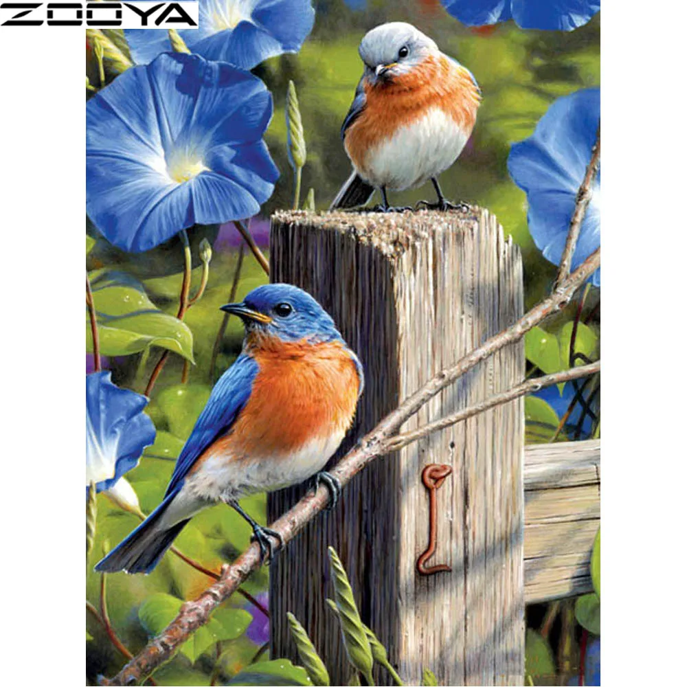 ZOOYA Diamond Painting Cross-Stitch Kits Diamond Embroidery Rhinestone Painting Home Decor Needlework Mosaic Two Blue Bird R1411
ZOOYA Diamond Painting Cross-Stitch Kits Diamond Embroidery Rhinestone Painting Home Decor Needlework Mosaic Two Blue Bird R1411